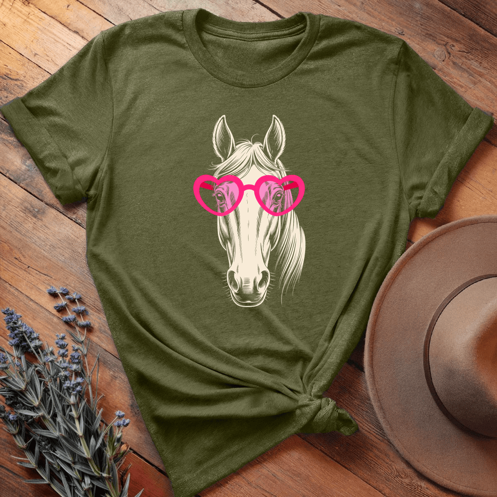 Valentine Love Glasses - Olive