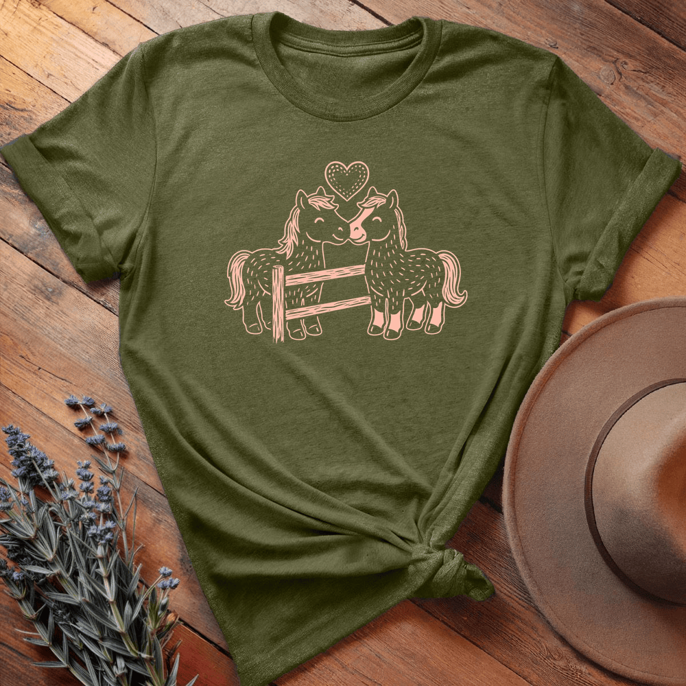 Horse Love Art - Olive