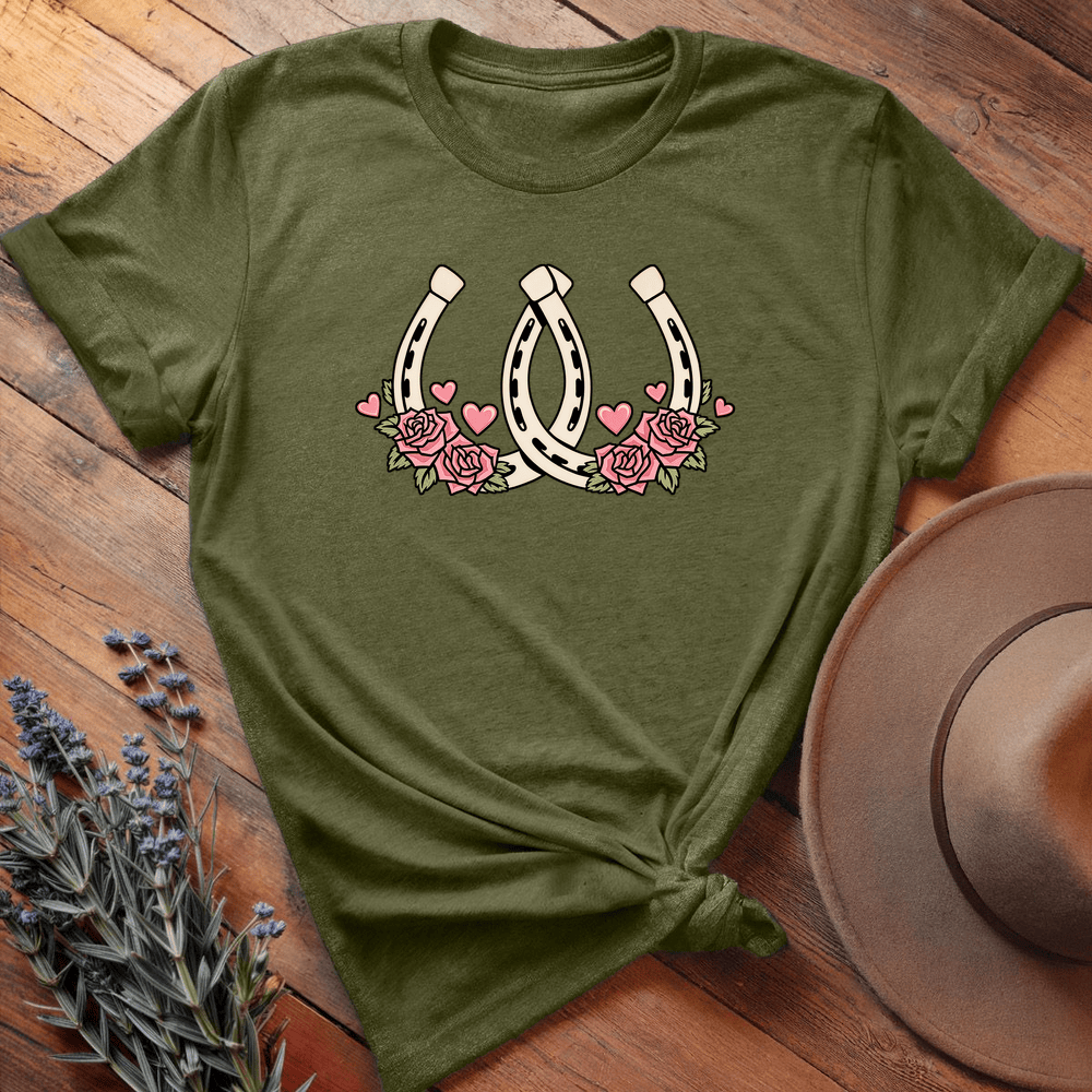 Valentine 2horseshoes Love Art Light - Olive