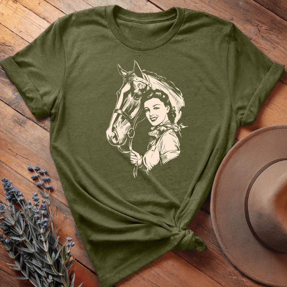 Vintage Art 4 - Premium Lightweight Tee - Olive