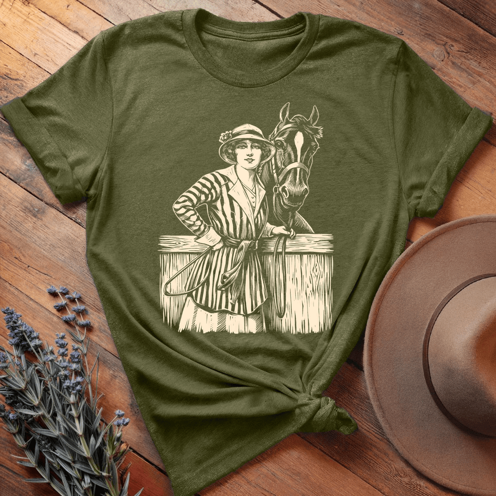 Vintage Art 8 - Premium Lightweight Tee - Olive