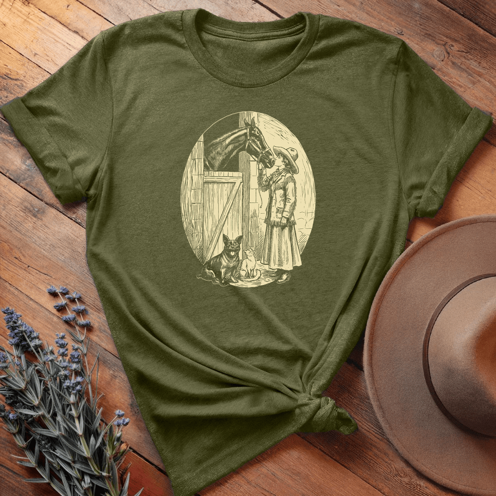 Vintage Art 15 - Premium Lightweight Tee - Olive