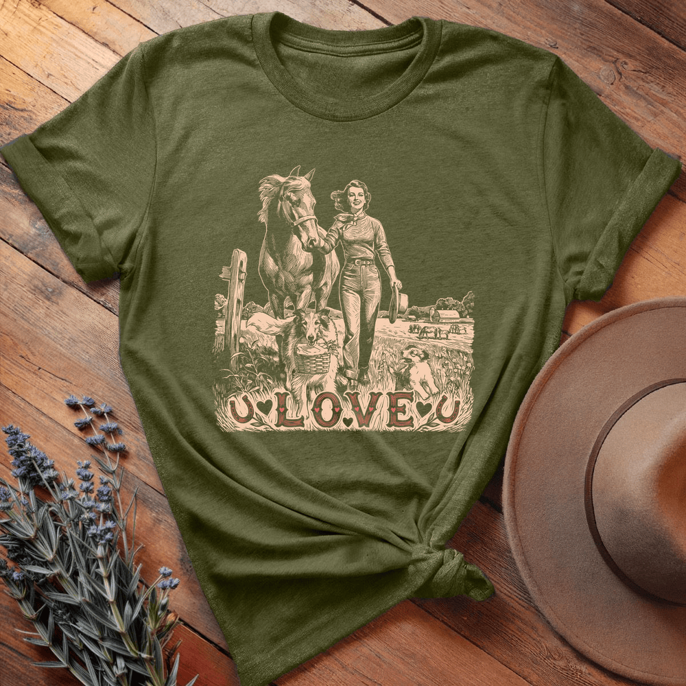 Vintage Art 14 - Premium Lightweight Tee - Olive