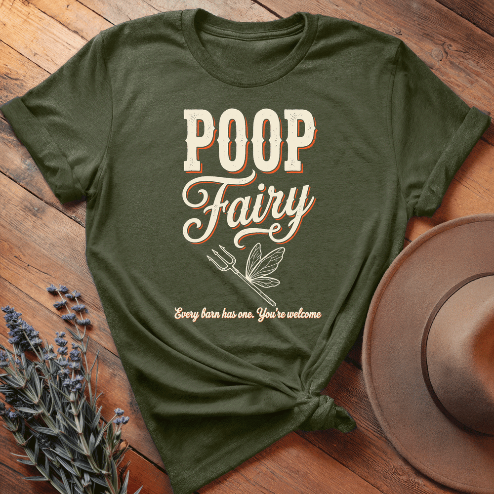 Poop Fairy 2 - Premium Lightweight Tee - Olive