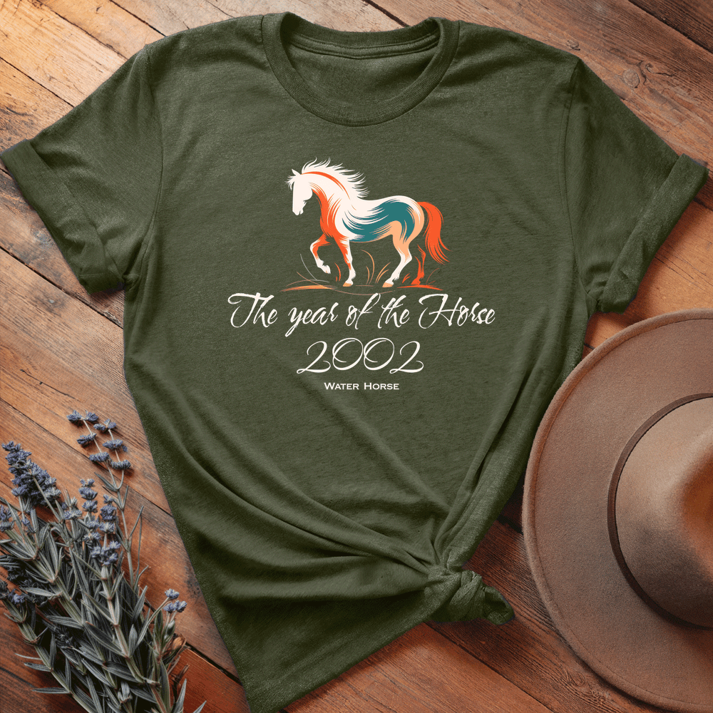 Year Of The Horse 2002 - Lightweight Tee - Olive