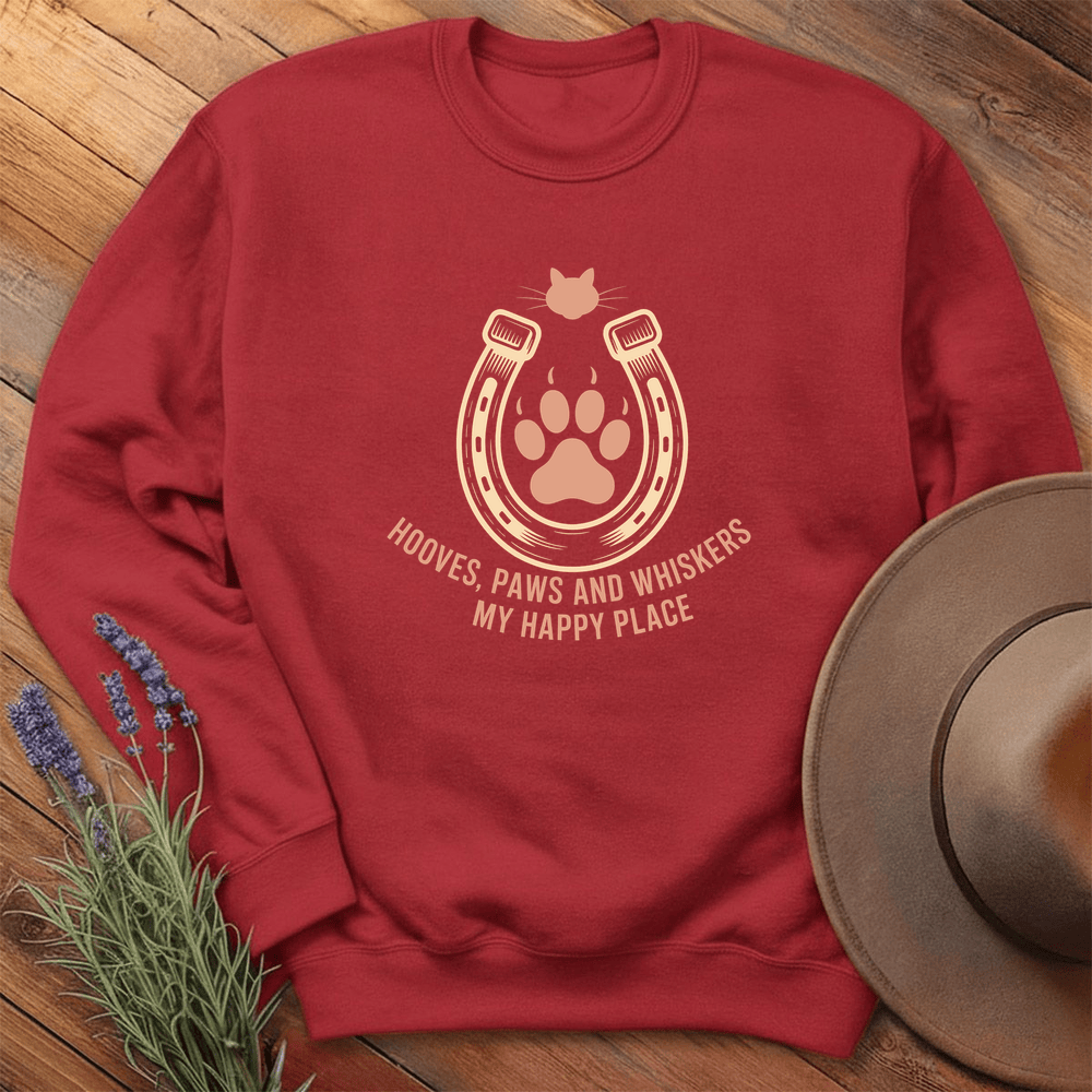 My Happy Place - Sweatshirt - Red