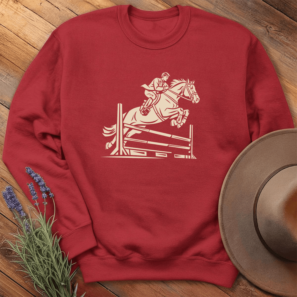 Equestrian jump 2 - Sweatshirt - Red