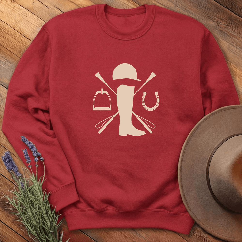 Equestrian boot - Sweatshirt - Red