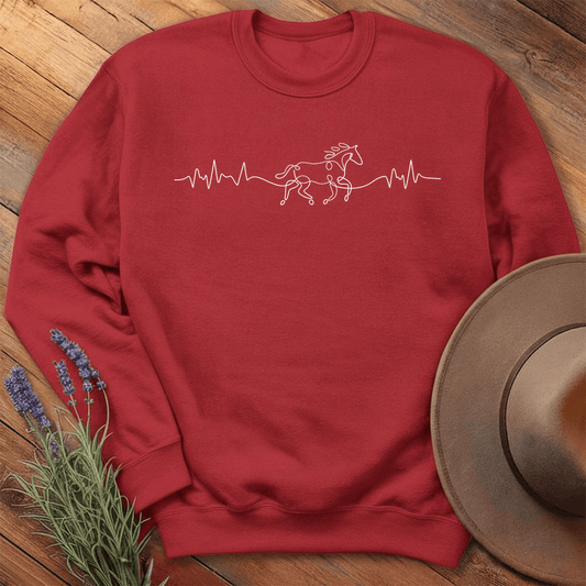 Horse Heart rate - Sweatshirt - Red