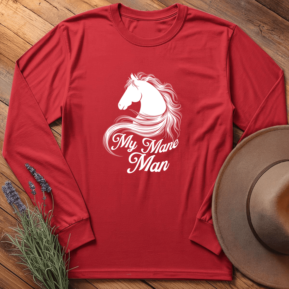 My Mane Man - Long Sleeve - Red