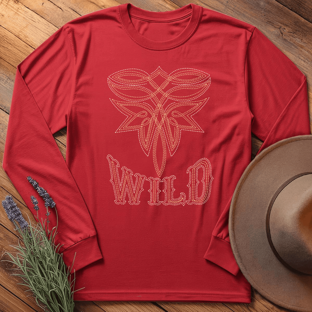 Stitching Wild - Long Sleeve - Red