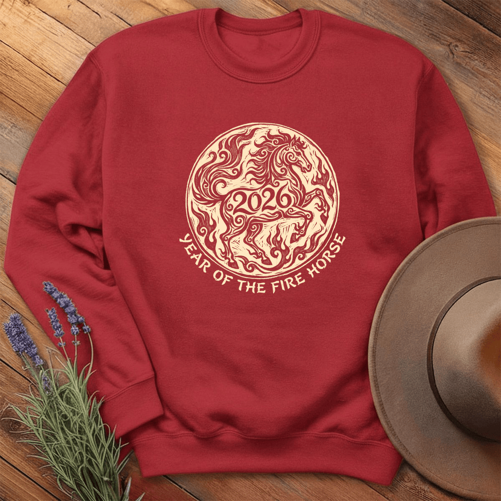 Year Of The Fire Horse 2 - Sweatshirt - Red
