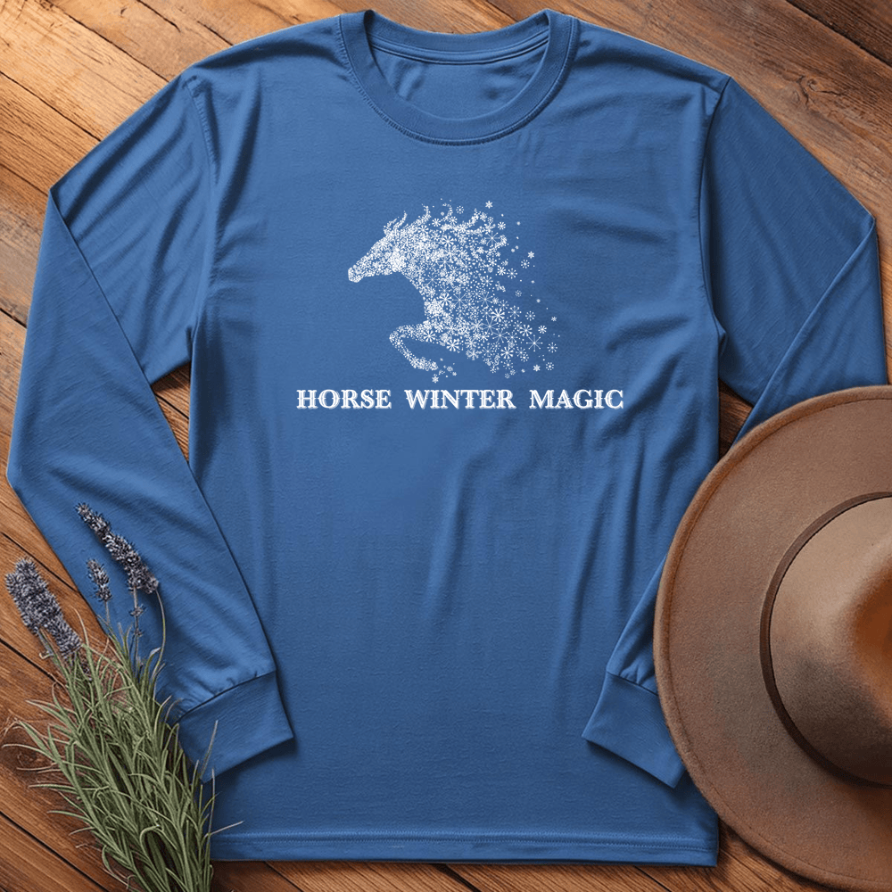 Horse Winter Magic 1 - Long Sleeve - Royal
