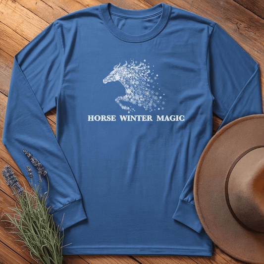Horse Winter Magic 1 - Long Sleeve - Royal