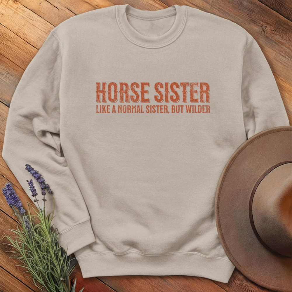 Horse Sister - Sweatshirt - Sand