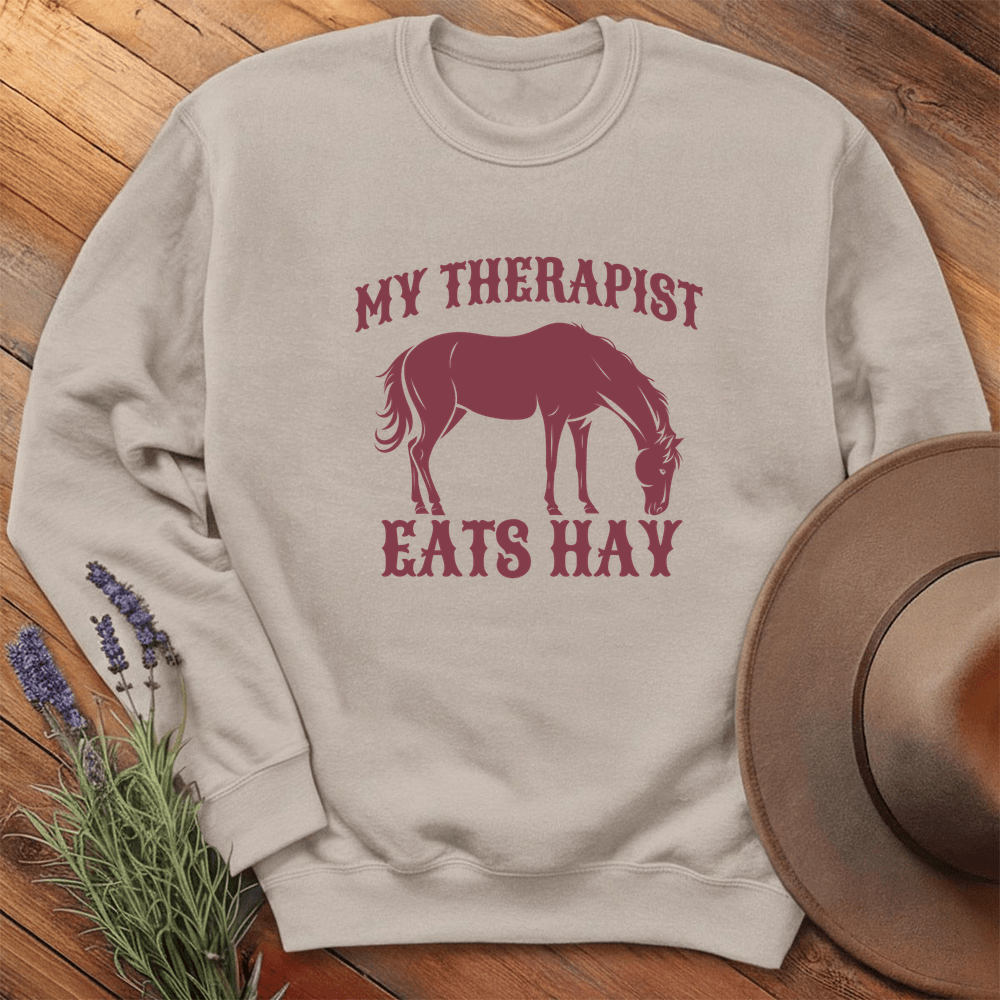 Equine Therapy - Sweatshirt - Sand