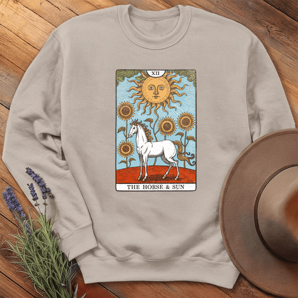 Horse Tarot Card - Sweatshirt - Sand
