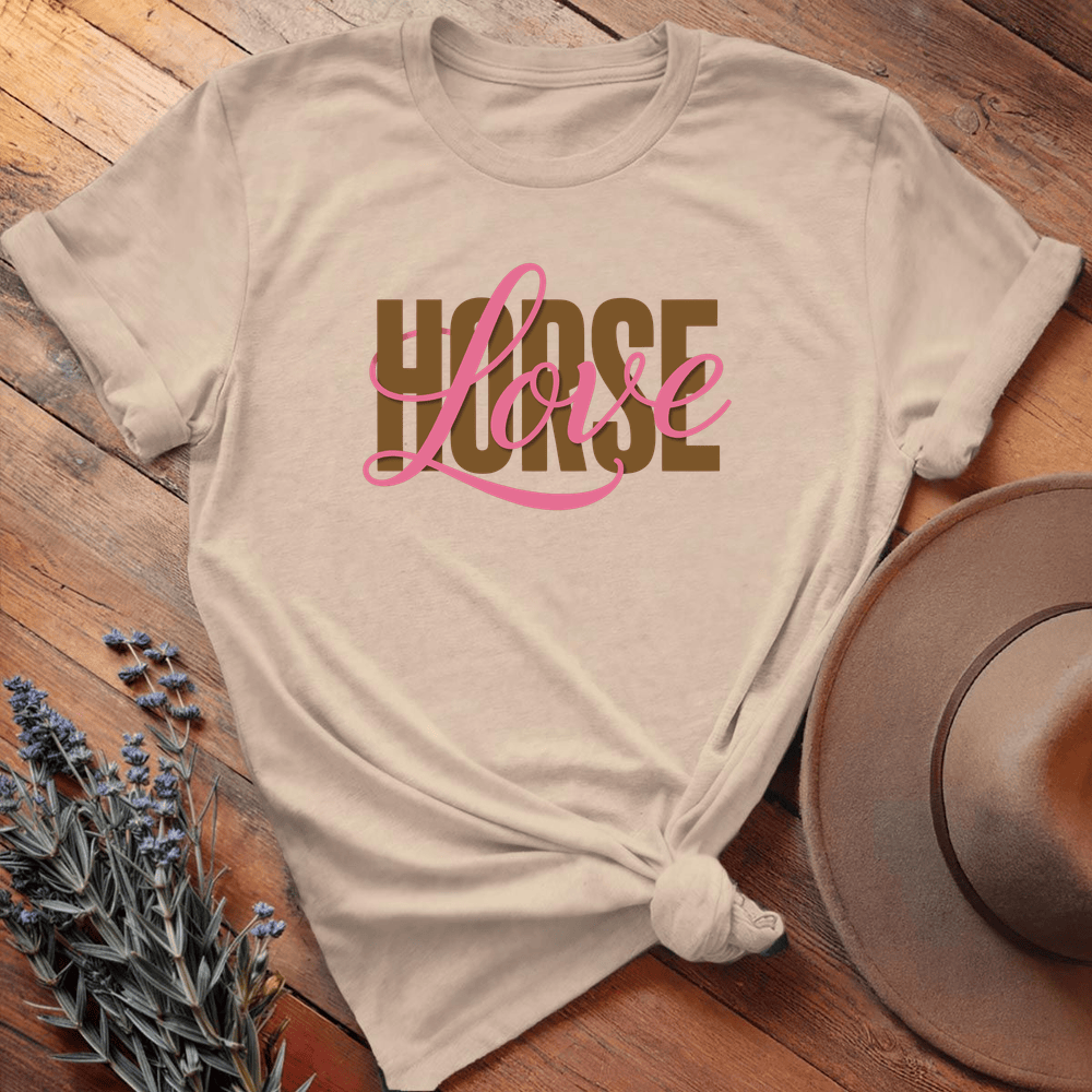HORSE Love graphic - Sand