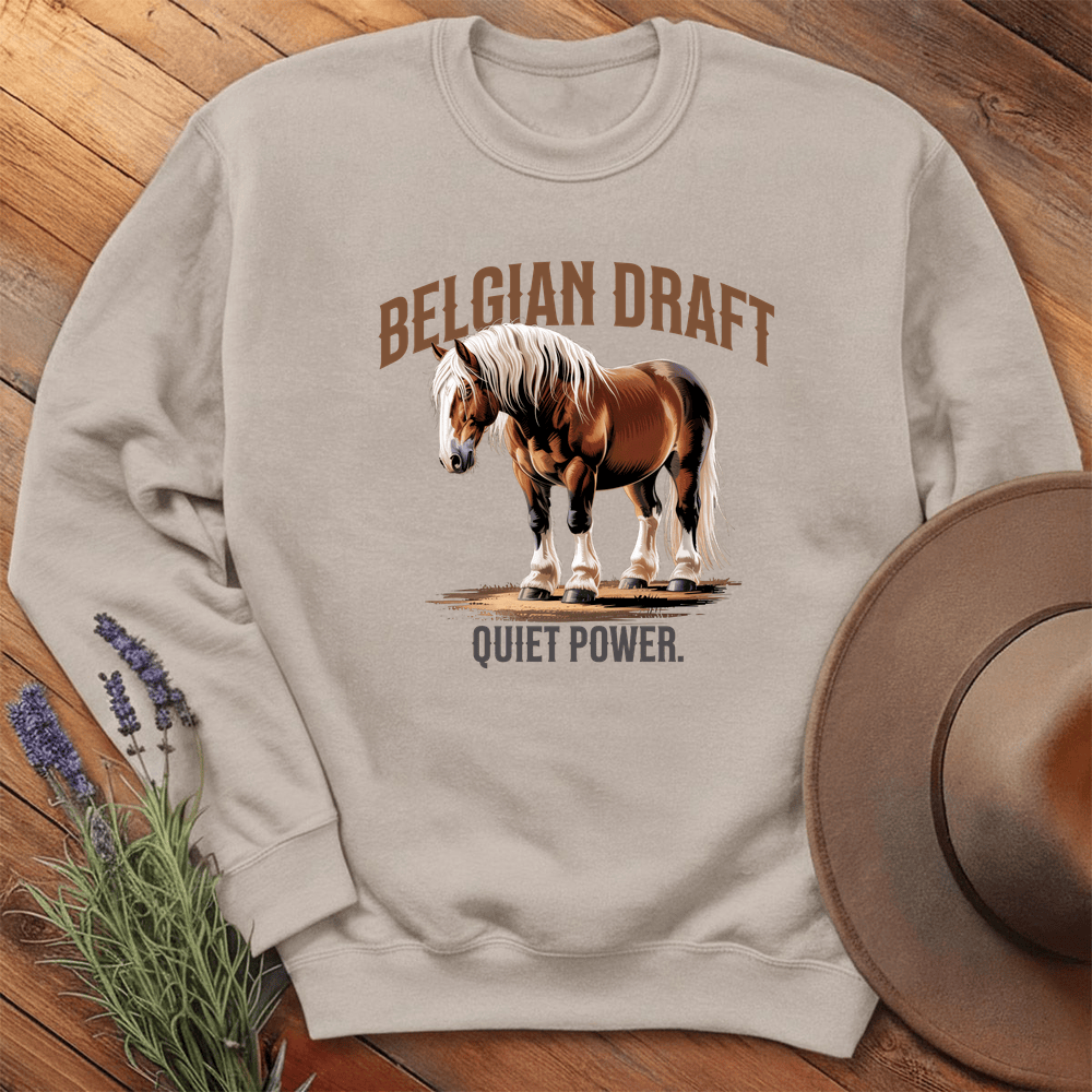 Breed Spirit, Belgian Draft - Sweatshirt - Sand