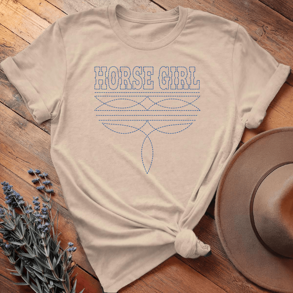 Stitching Horse Girl - Sand