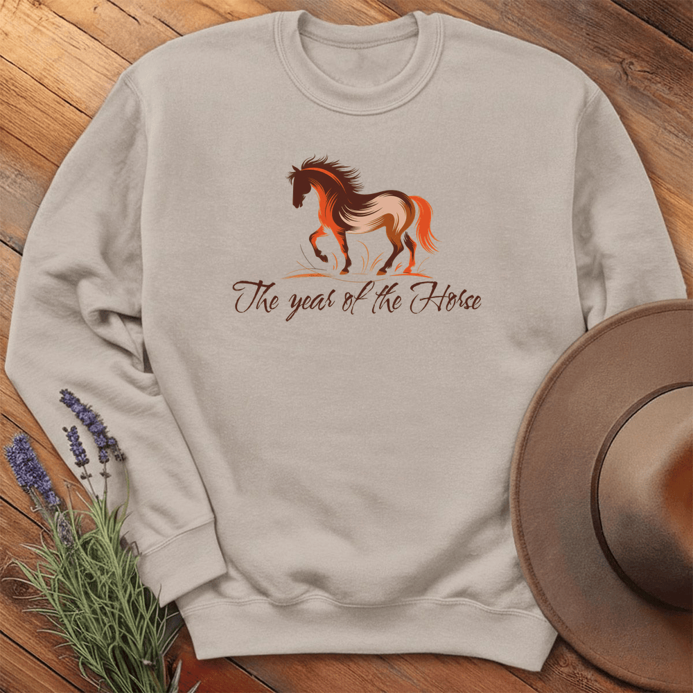 Year Of The Horse - Sweatshirt - Sand