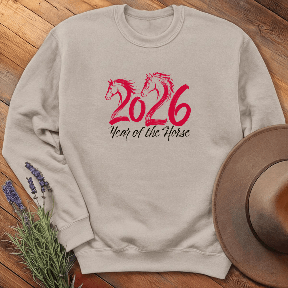 Year Of The Horse 2 - Sweatshirt - Sand