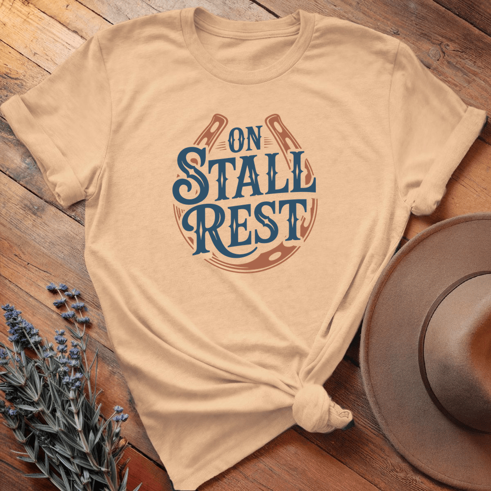 On Stall Rest - Premium Lightweight Tee - Soft Cream