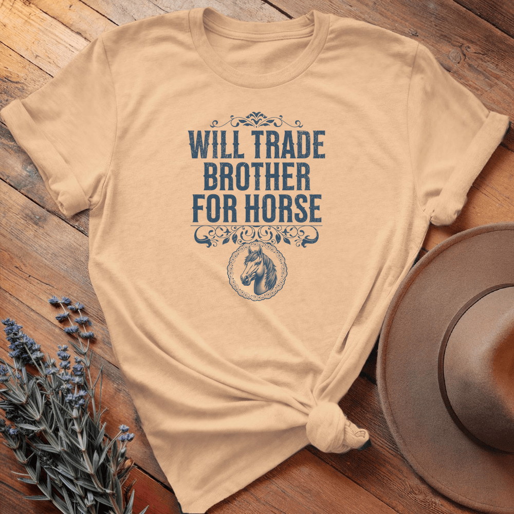 Will Trade Brother for Horse - Premium Lightweight Tee - Soft Cream