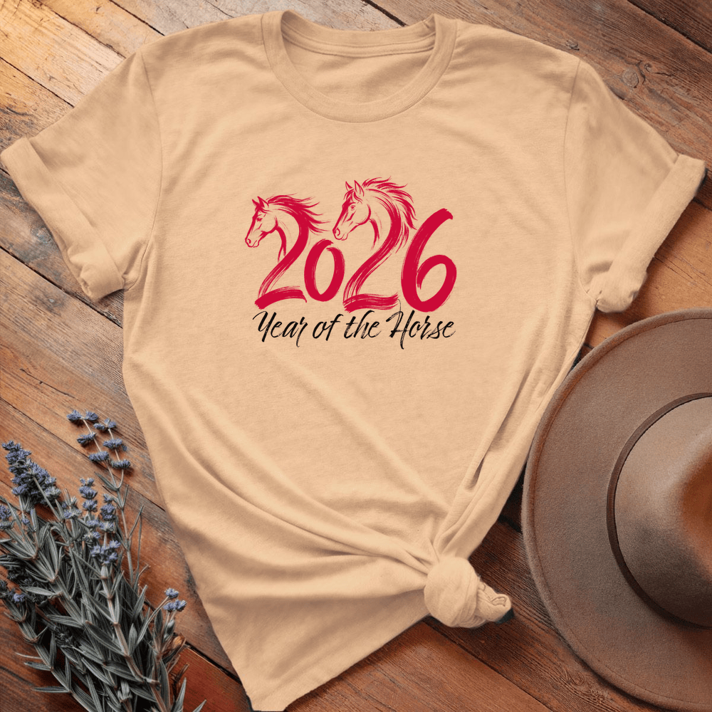Year Of The Horse 2 - Premium Lightweight Tee - Soft Cream