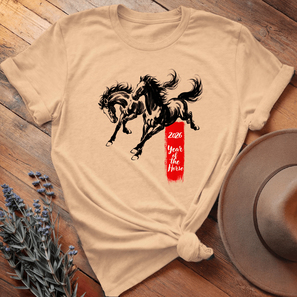 Year Of The Horse 4 - Premium Lightweight Tee - Soft Cream