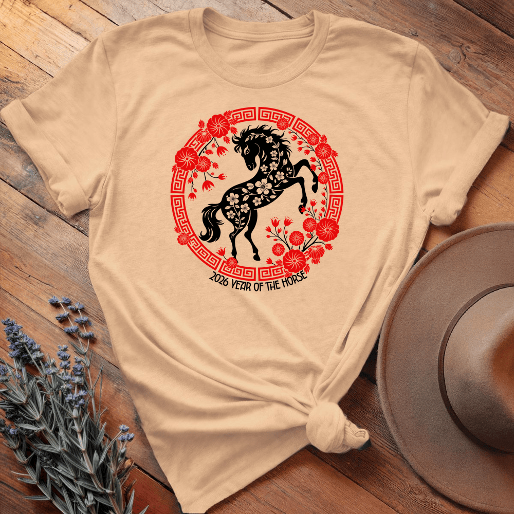 Year Of The Horse 9 - Premium Lightweight Tee - Soft Cream