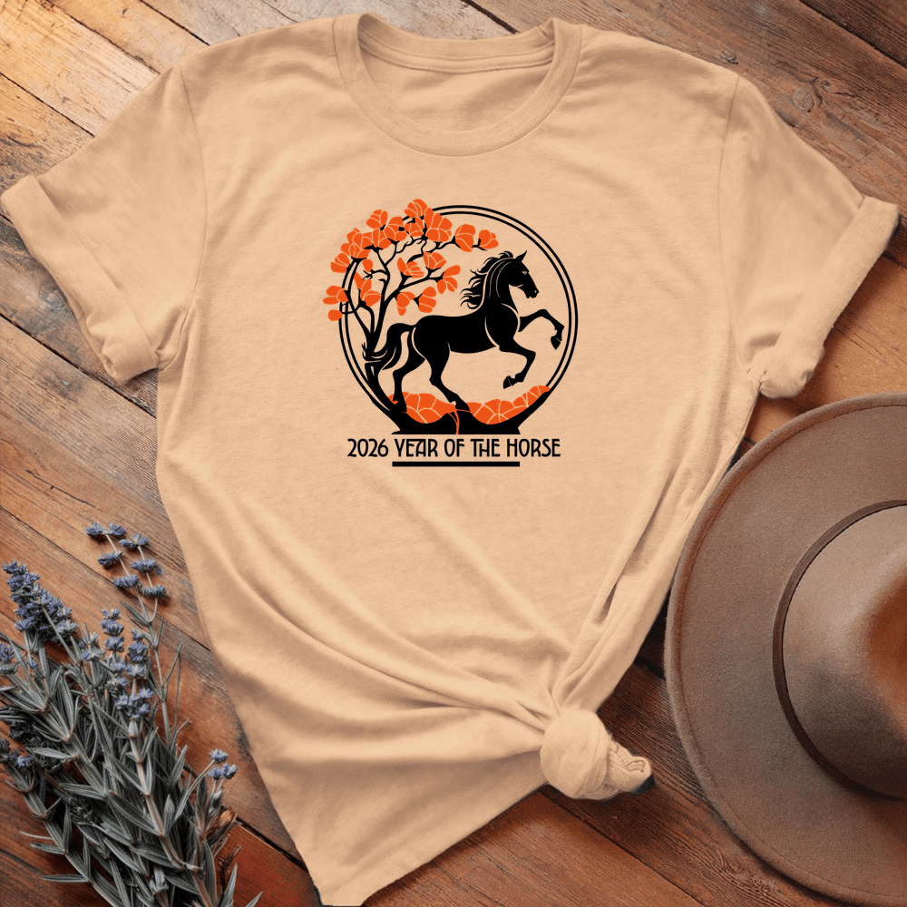 Year Of The Horse 8 - Premium Lightweight Tee - Soft Cream
