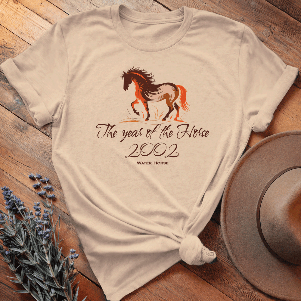 Year Of The Horse 2002 - Lightweight Tee - Soft Cream