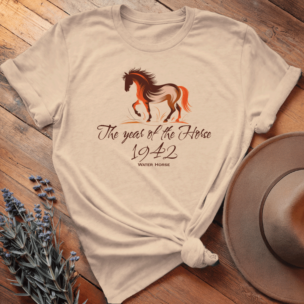 Year Of The Horse 1942 - Lightweight Tee - Soft Cream