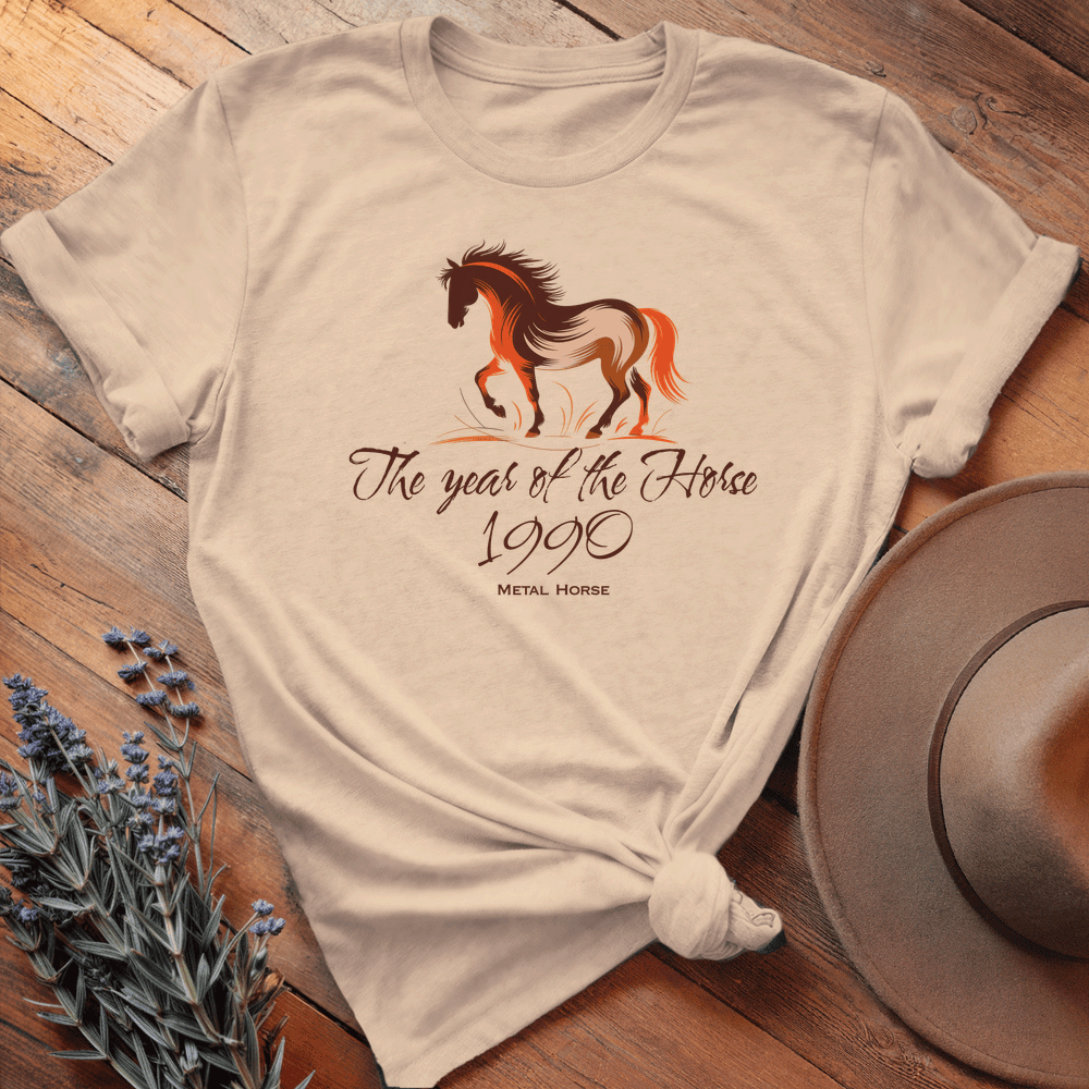 Year Of The Horse 1990 - Lightweight Tee - Soft Cream