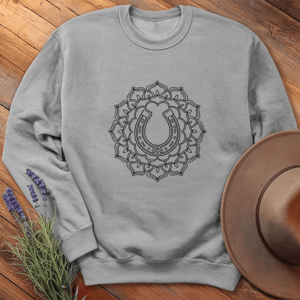 Mandala Horseshoe - Sweatshirt - Sport Grey