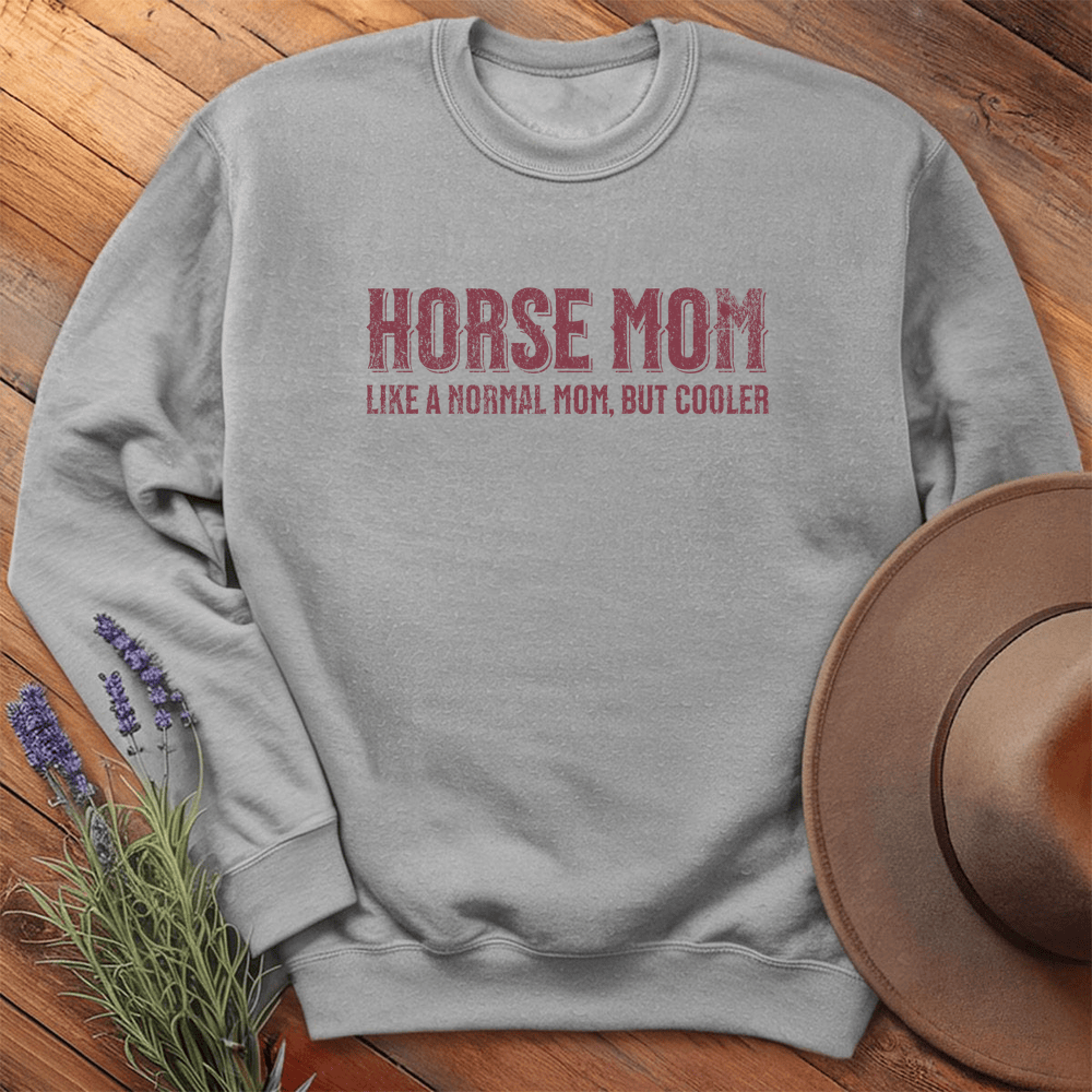Horse Mom - Sweatshirt - Sport Grey