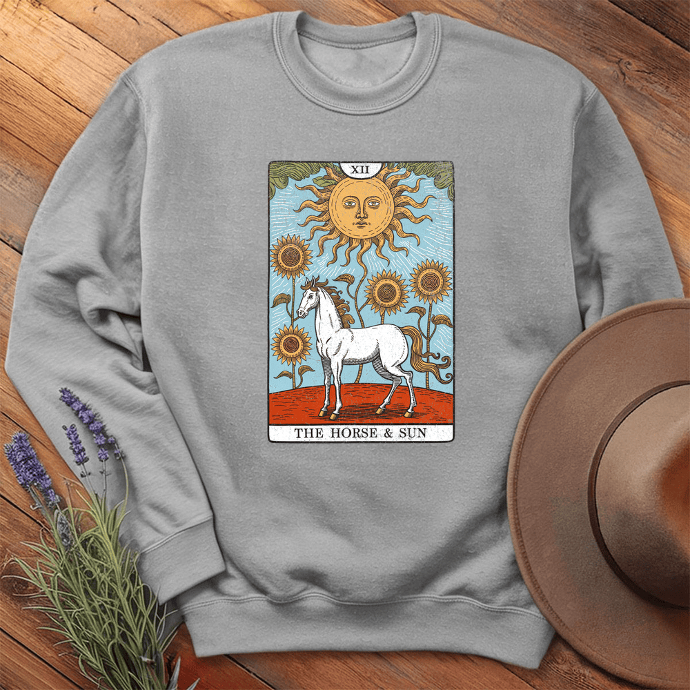 Horse Tarot Card - Sweatshirt - Sport Grey