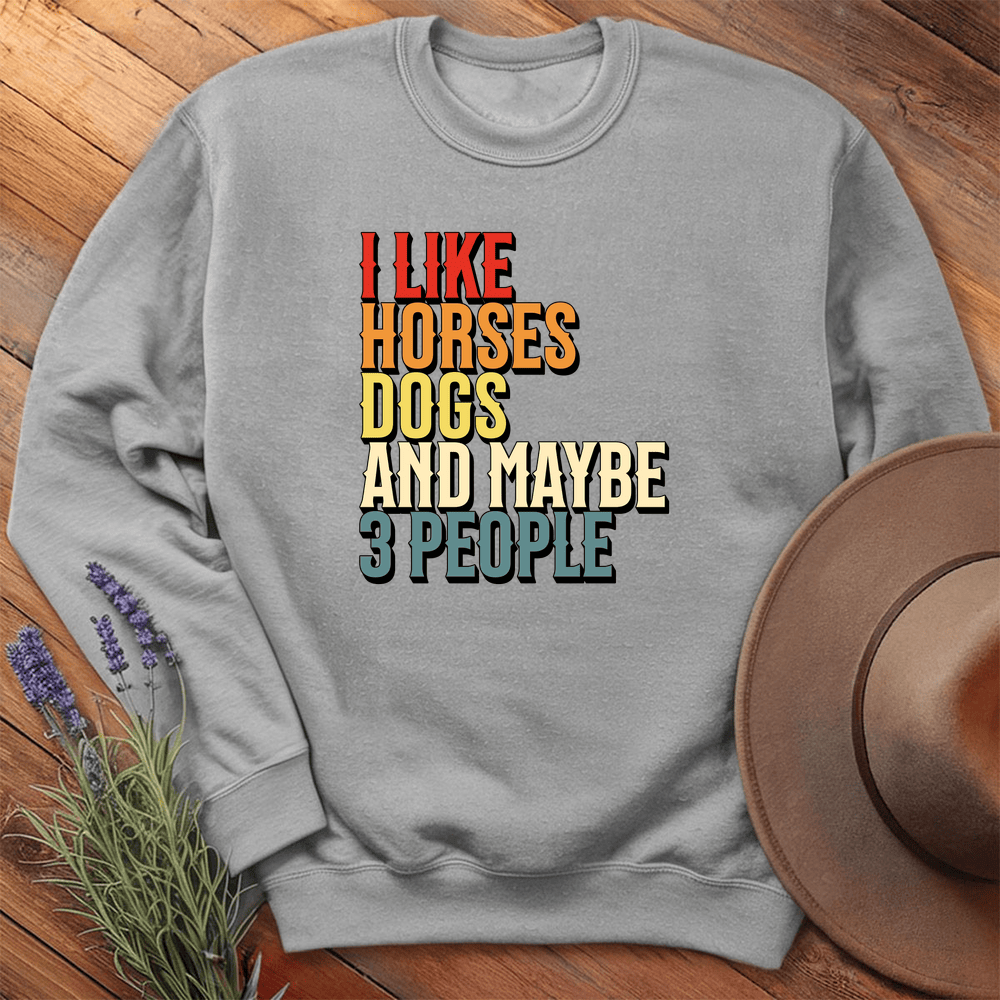 I like Horses and... - Sweatshirt - Sport Grey