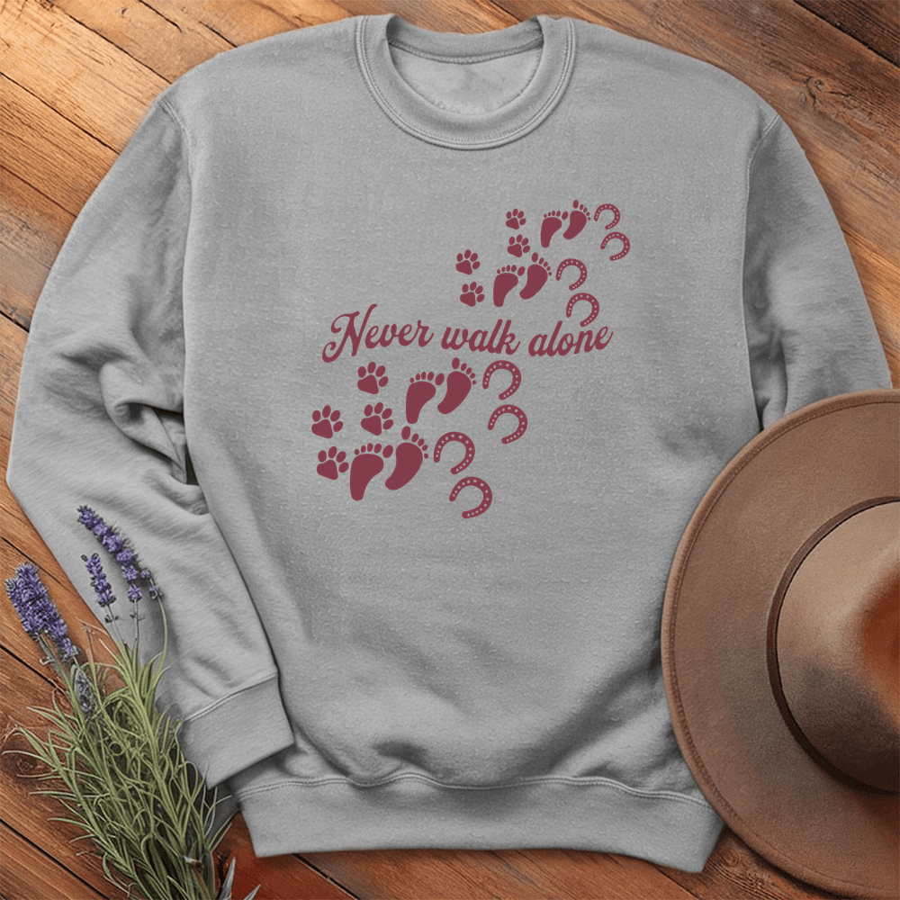 Never Walk Alone - Sweatshirt - Sport Grey