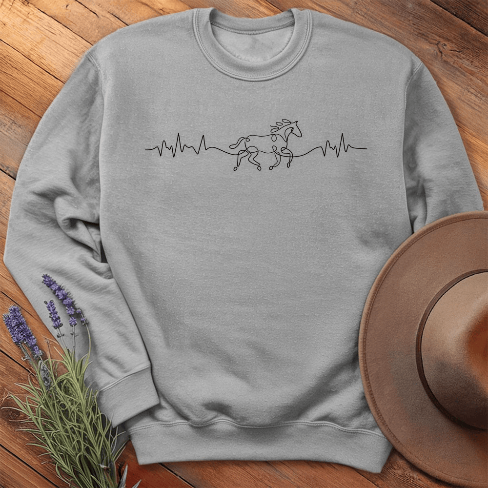 Horse Heart rate - Sweatshirt - Sport Grey