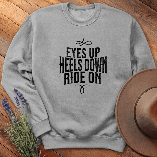 Eyes Up - Heels Down - Sweatshirt - Sport Grey