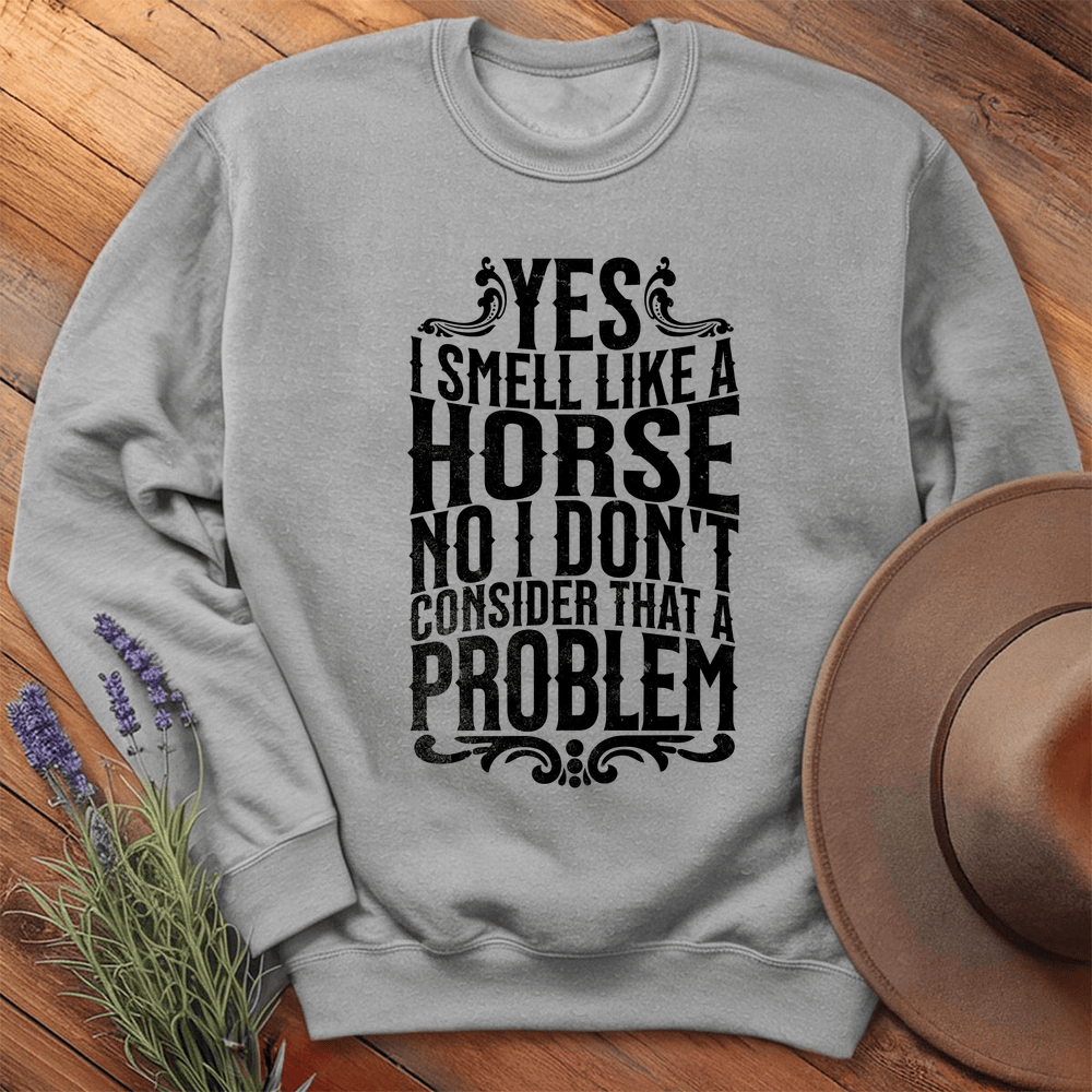 I smell like a horse - Sweatshirt - Sport Grey