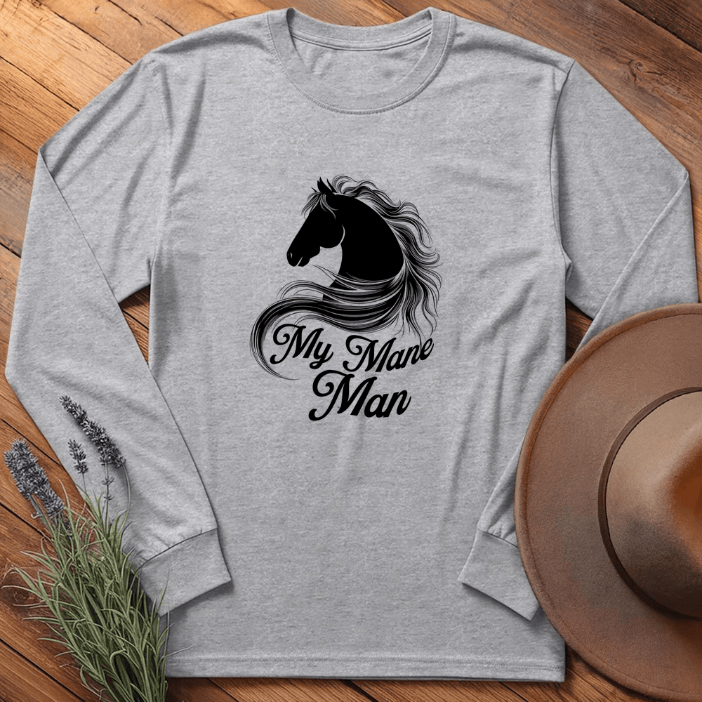 My Mane Man - Long Sleeve - Sport Grey