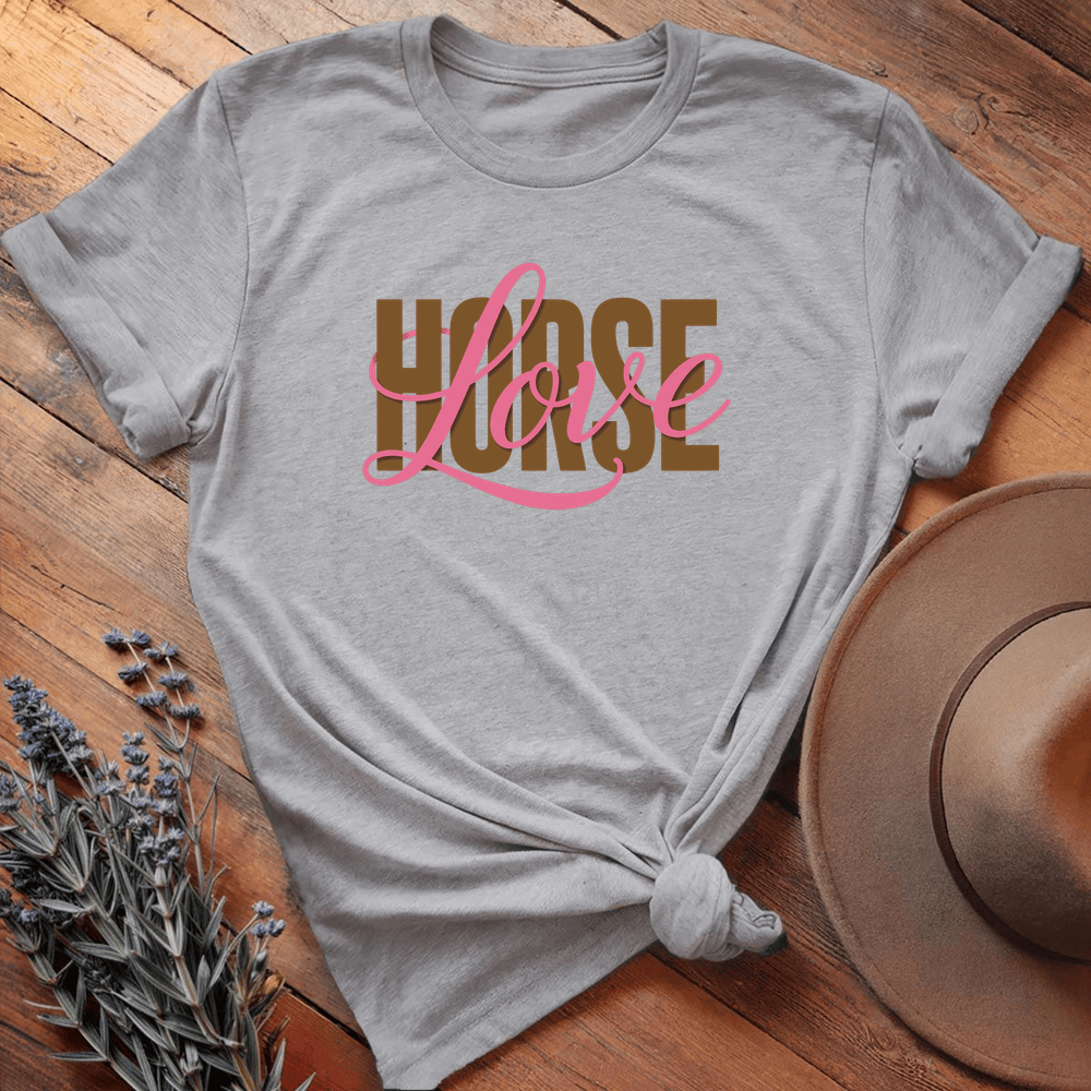 HORSE Love graphic - Sport Grey