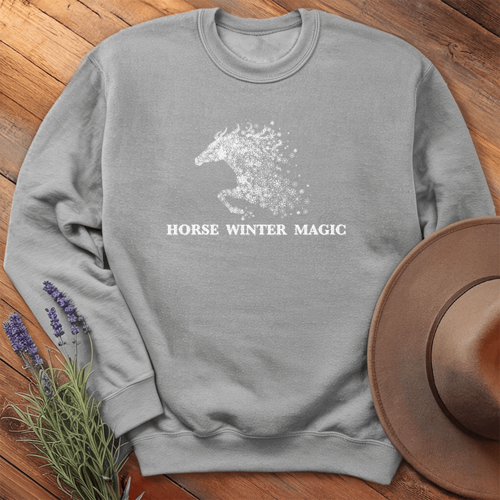 Horse Winter Magic 1 - Sweatshirt - Sport Grey