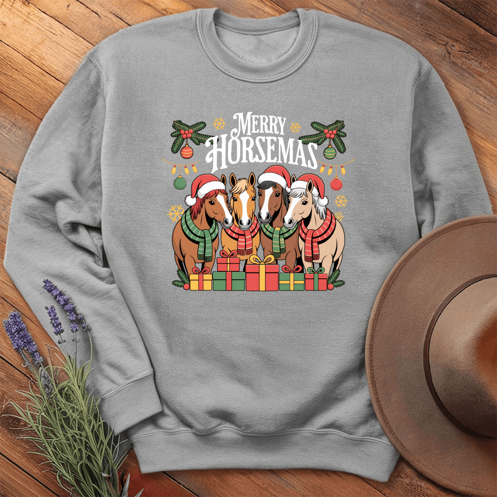 Merry Horsemas - Sweatshirt - Sport Grey