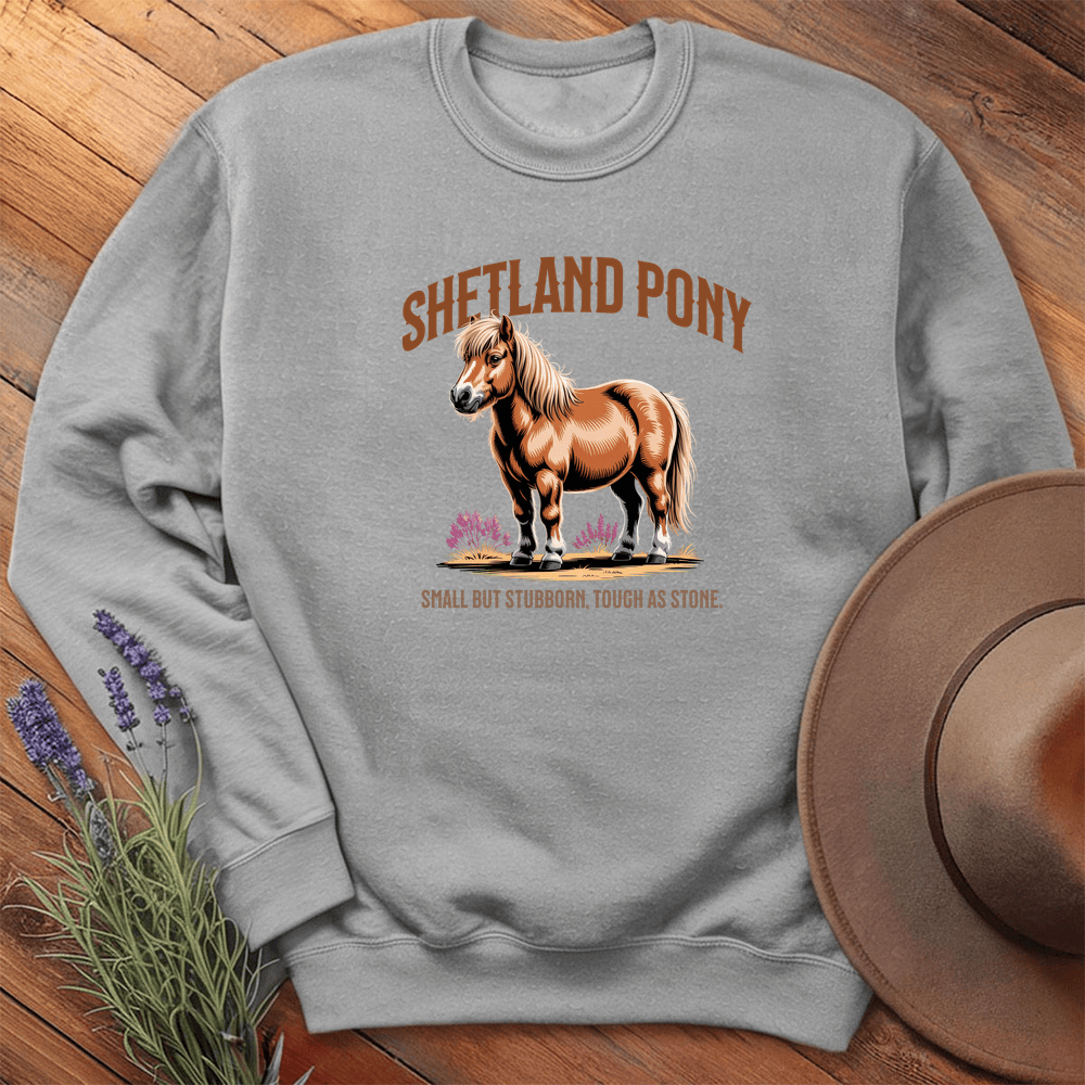 Breed Spirit, Shetland Pony - Sweatshirt - Sport Grey