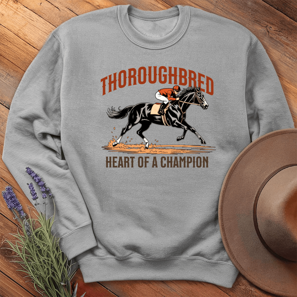 Breed Spirit, Thoroughbred - Sweatshirt - Sport Grey