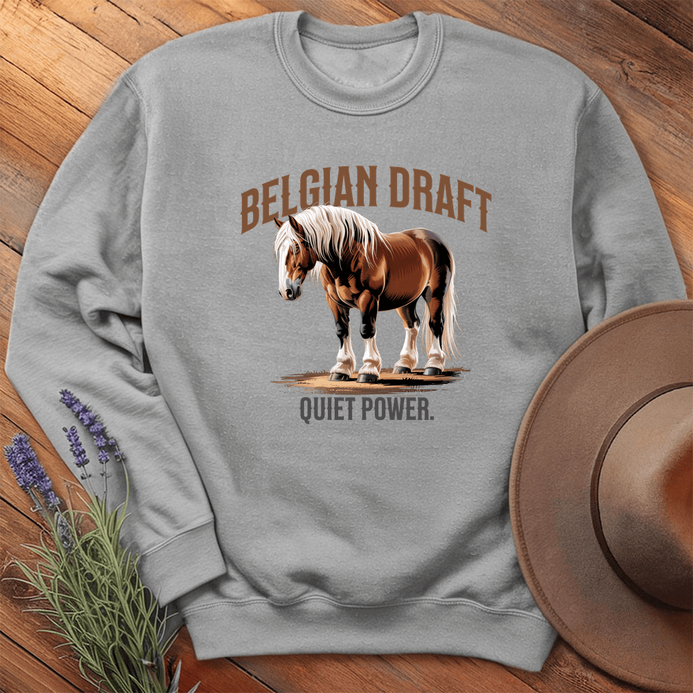 Breed Spirit, Belgian Draft - Sweatshirt - Sport Grey